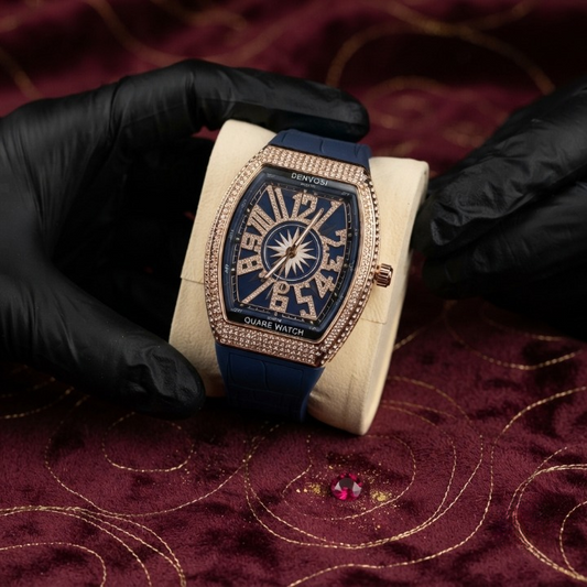 Denvosi Luxury Diamond Studded Strap Menās Watch